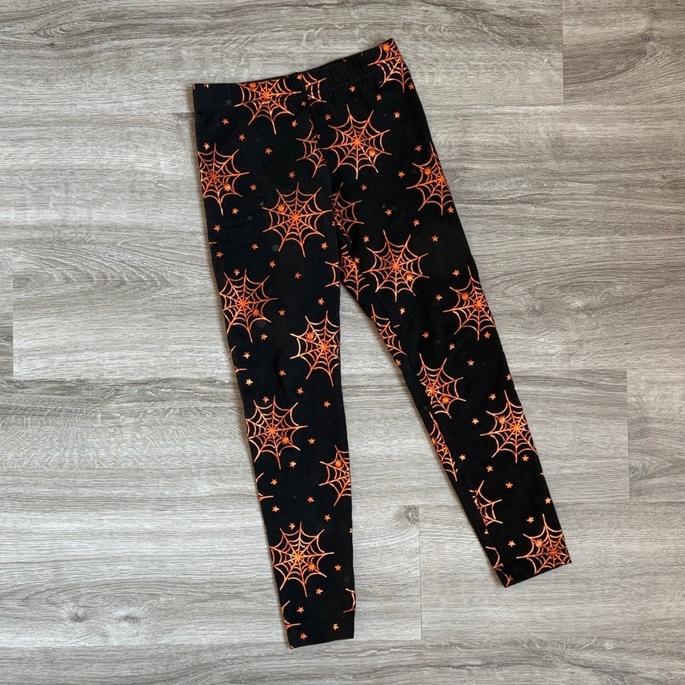 Wonder Nation little girls Halloween print leggings